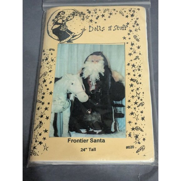 Frontier Santa and Horse 24 inch Doll Pattern UNCUT  from Dolls n' Stuff VTG - Picture 1 of 4
